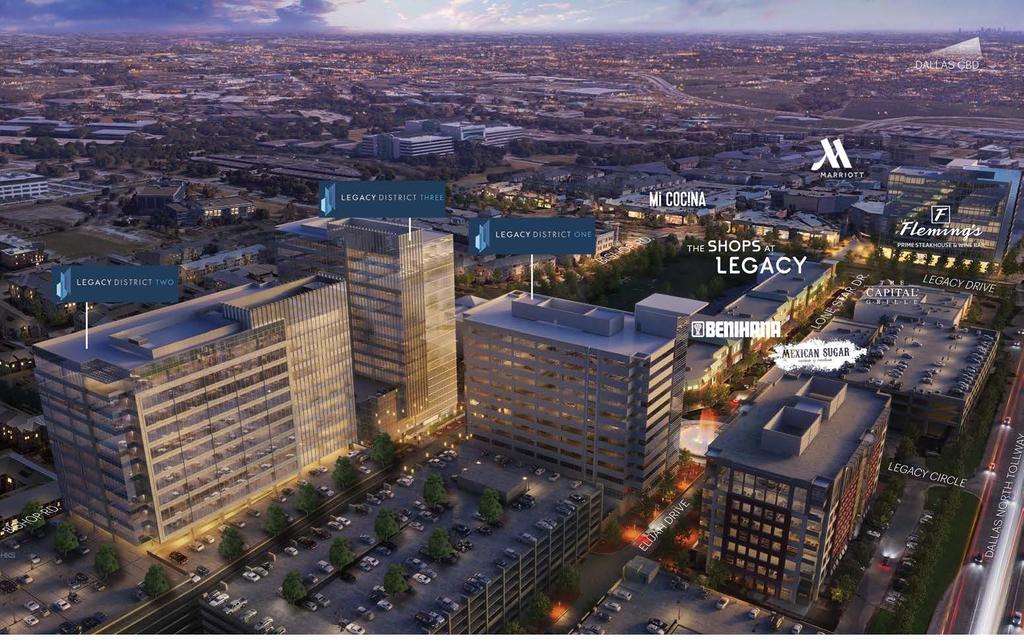 VISIBLY THE BEST LEGACY UNION AERIAL VIEW Legacy Union is located in the vibrant heart of Legacy Town Center designed for shopping, working, and enjoying living to the fullest.