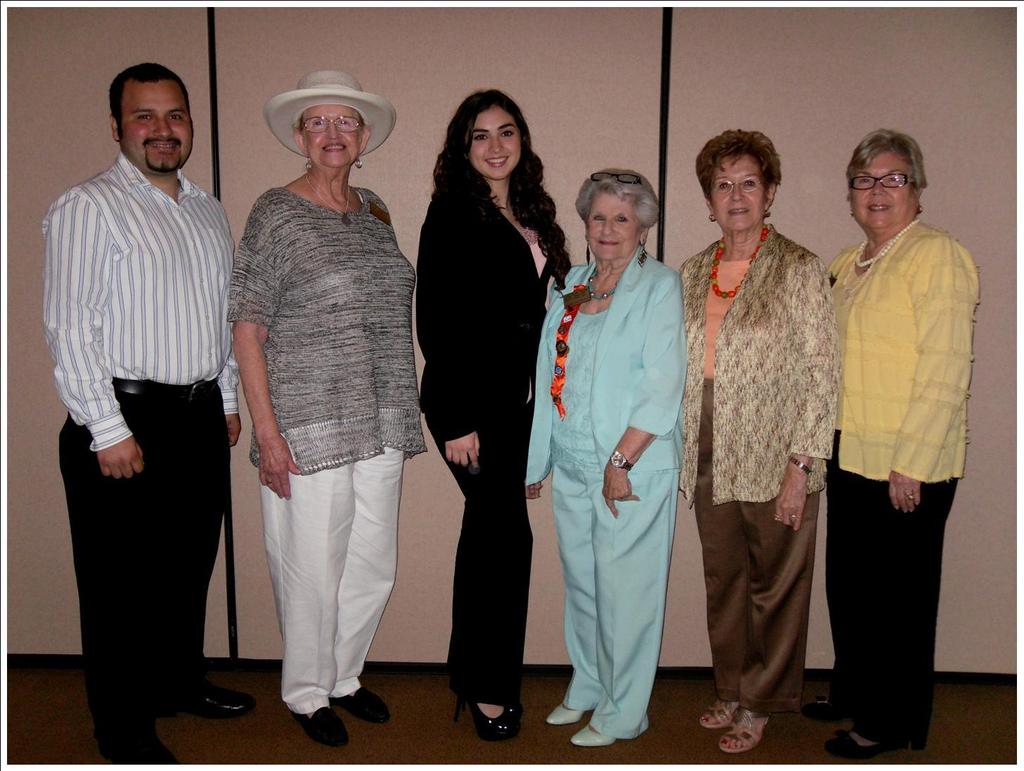 Three outstanding students from McAllen High Schools were honored at the May 6, 2014 meeting of the Pan American Round Table of McAllen. The P.A.R.T. Scholarship Committee, chaired by Violette Metz,