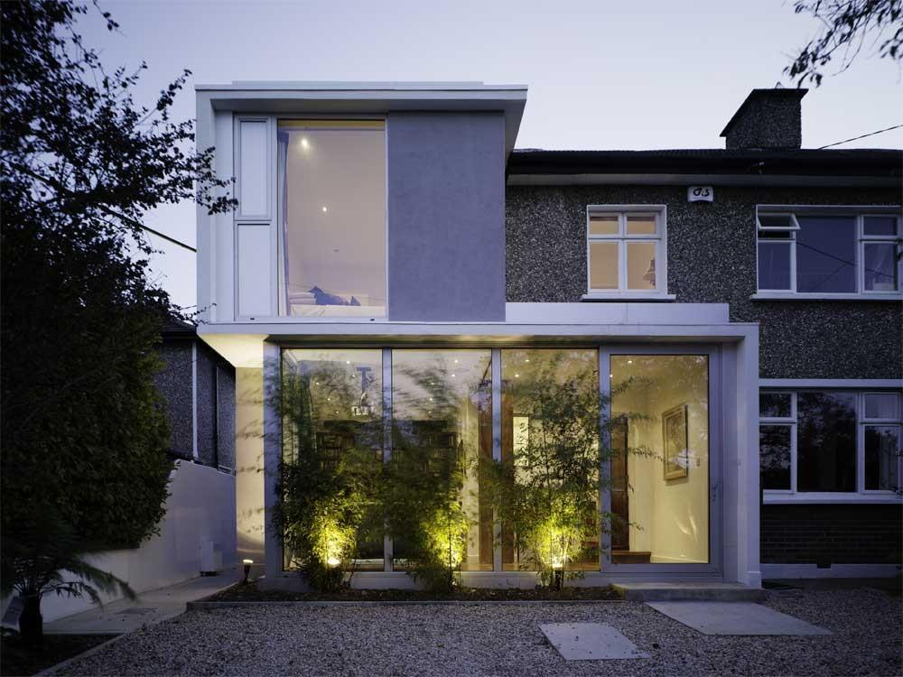 photo: Ros Kavanagh Suburban Frontal Silchester Park 91 Dublin This project entails the extension to the front of a 1950's suburban house in Dublin Floor