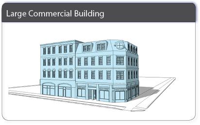FIGURE 10.5A43.70 BUILDING TYPES (CONTINUED) A building with a shopfront or officefront façade type and minimal or no front yard, and that is 4 or more stories in height.