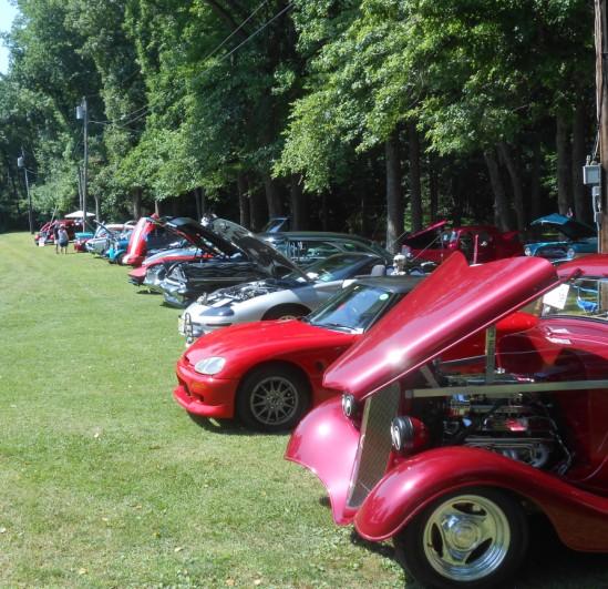 The sun was out with a temperature in the 80s as we had over 110 cars and cycles displayed.