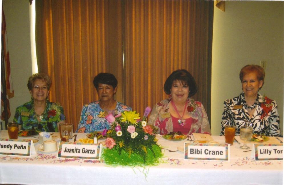 Juanita Garza - Speaker, Baudelia Crane - State Treasurer, McAllen and Lily Torrez - Area C Director, McAllen The Pan American Round Table is an international organization; an alliance of the United