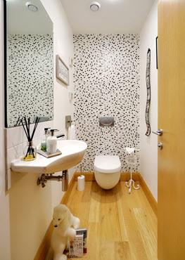CLOAKROOM WC: Modern suite comprising