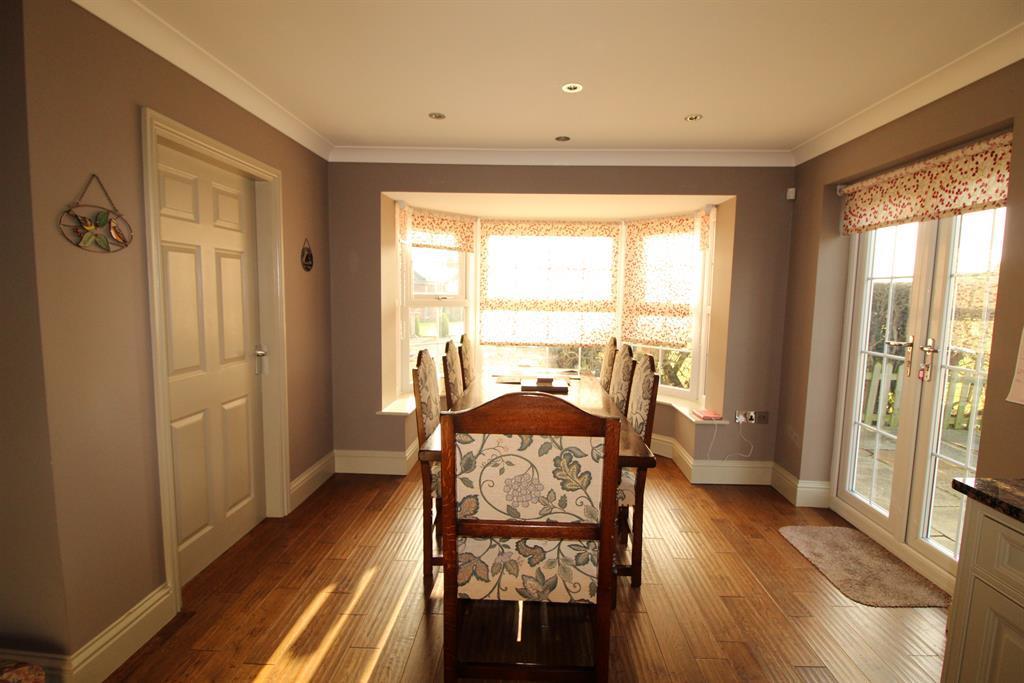 ENTRANCE HALL A bespoke handmade oak door opens to spacious hallway with solid wooden flooring, two central heating radiators, stairs leading off to first floor accommodation. BREAKFAST KITCHEN 8.