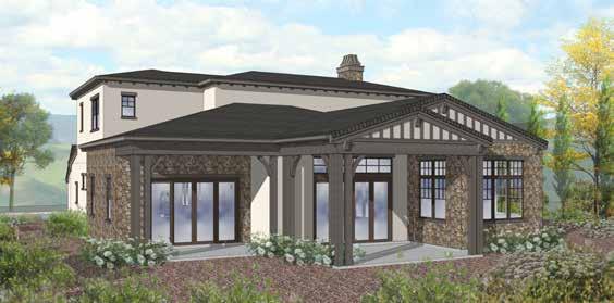 Covered Patios Open Loft Formal Dining Room with Covered Patio Prep Kitchen and Butler s Pantry Back Exterior PREP OPT.