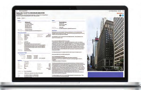 Access information on every true owner, broker, and property manager behind every property. Analyze and report the true cost of a lease with ease using pre-populated lease and building information.