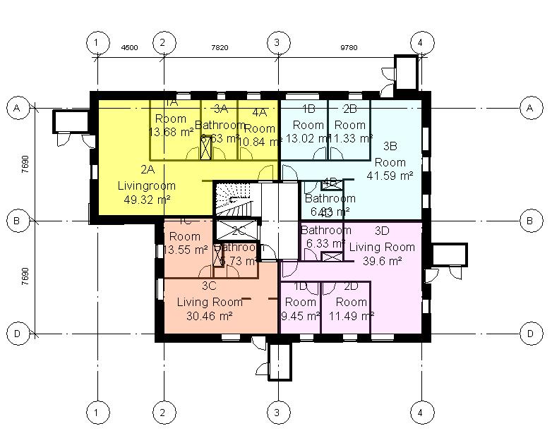 Cost per m2: Gross m 2 -area x 19.110Kr.= Maximum price (included VAT) Apartment 1 Apartment 2 Apartment 3 Apartment 4 104.6 m2 / 2109075.15 DKK 89.3m2 / 1816692.15 DKK 68.