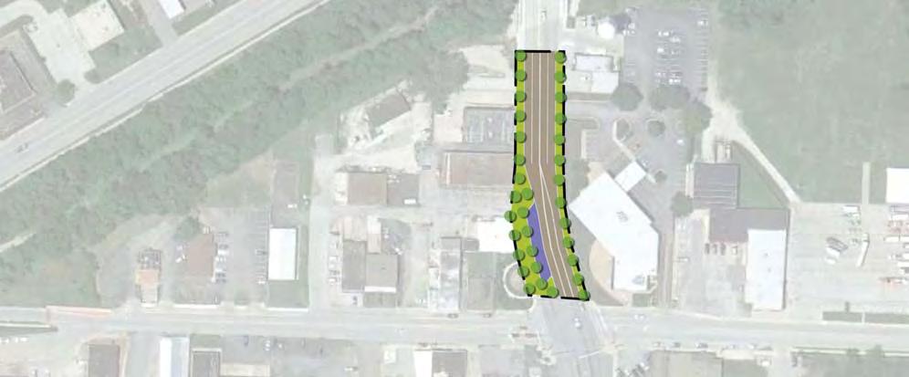 STREETSCAPE MASTER PLAN RECOMMENDATIONS EAST 63RD STREET Located between Raytown Road and the East 63rd Street bridge (just west of downtown shops),