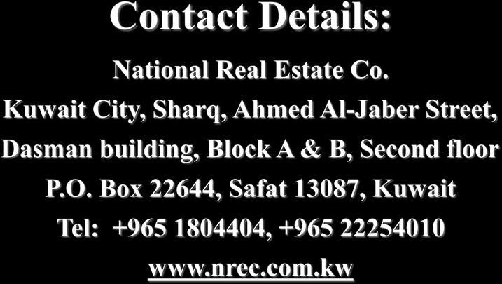 initiatives, and other statements relating to National Real Estate Company s ( NREC or the Company ) future business developments and economic performance.