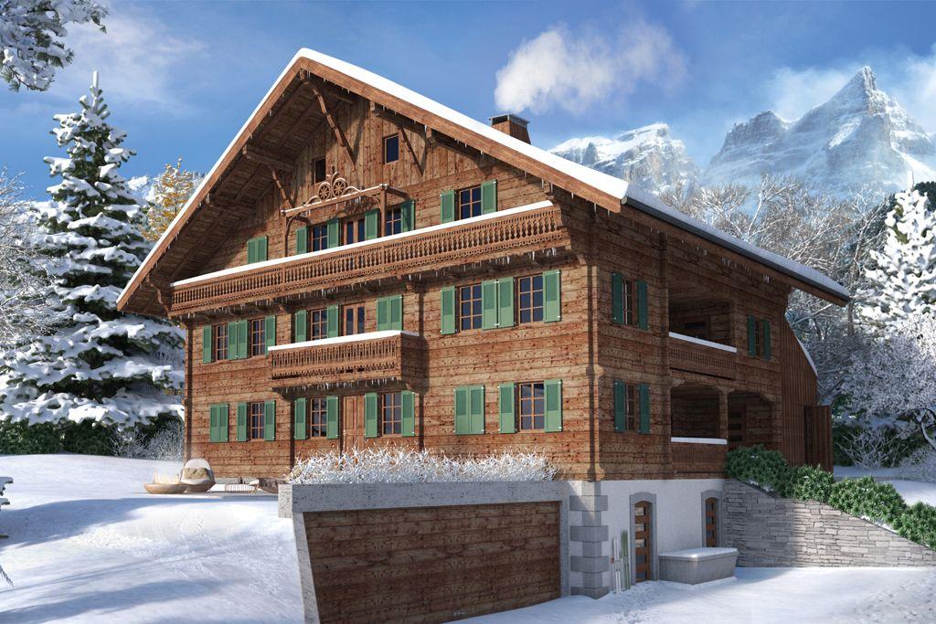CONSTRUCTION La Ferme des Dents du Midi is located in a traditional chalet built in 1902.
