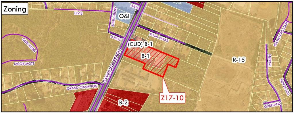 STAFF SUMMARY OF Z17-10 CONDITIONAL ZONING DISTRICT APPLICATION APPLICATION SUMMARY Case Number: Z17-10 Request: Conditional B-2 Zoning District in order to expand an existing retail and warehousing