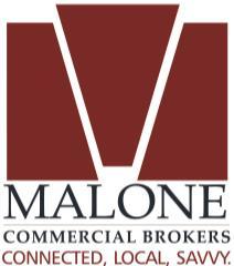 Malone Commercial Brokers makes no guarantees, representations or warranties of any kind, expressed or implied, regarding, but not limited to, warranties of content, accuracy, and reliability.