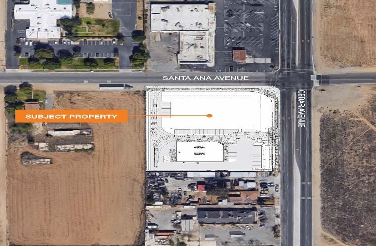 INVESTMENT OVERVIEW OFFERING SUMMARY South west corner of Santa Ana Avenue and Cedar Avenue, Bloomington, California Bloomington is an unincorporated city in San Bernardino County.