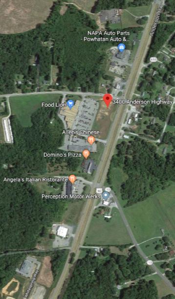 LAND FOR SALE DEVELOPMENT LAND PARCELS FOR SALE IN POWHATAN 3400 Anderson Hwy, Powhatan, VA 23139 PROPERTY OVERVIEW (2) 1.
