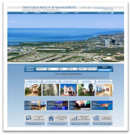 Troy Giles Realty Website The Troy Giles Realty & Management website contains detailed