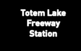 From the Kingsgate site, parkand-ride users access the Totem Lake Freeway Station by using the crosswalk on the east side of 116th Avenue NE, walking south to NE 128th Street, and then east to the