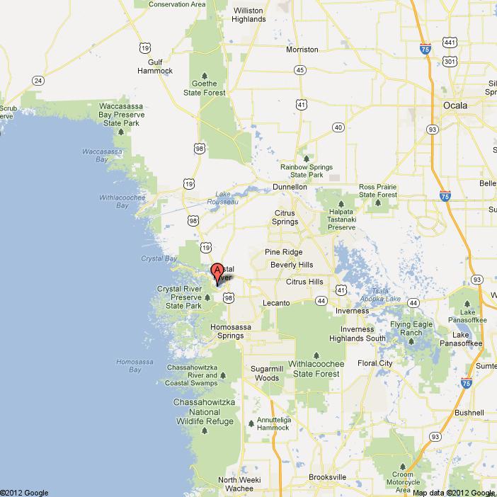 1196 N stoney point crystal river - Google Maps 5/15/12 6:42 PM Address 1196 N Stoney Point Crystal River, FL 34429 DG618 http://maps.