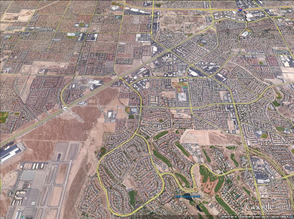 AERIAL MAP CACTUS WREN PARK ST. ROSE DOMINICAN HOSPITAL - SIENA CAMPUS ST. ROSE PKWY. // 34,000 CPD SUBJECT EASTERN AVE. // 48,000 CPD DRIVE TIMES TO HENDERSON EXECUTIVE AIRPORT 7 MIN.