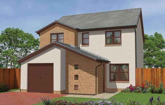 T E E D 4 bedroom Single Integral Garage Lounge Kitchen/Dining with French Doors to Rear Garden Downstairs C Master Bedroom with En-suite put your roots down with an Ogilvie home Images are for