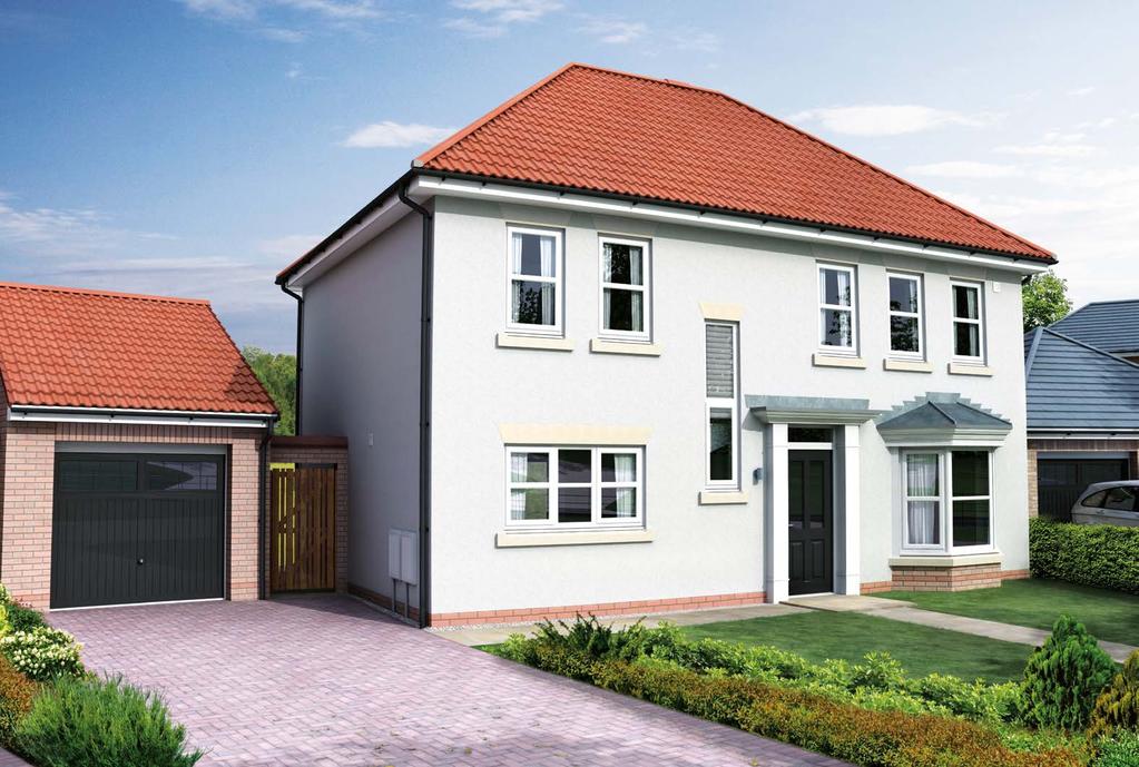 The Mitford 4 bedroom family home with en-suite and garage Approximately 1,300 sq ft.c. Utility Family Bedroom 4 b Dining Landing Living Room Kitchen Bedroom 1 Bedroom 2 En-suite Living Room 3.