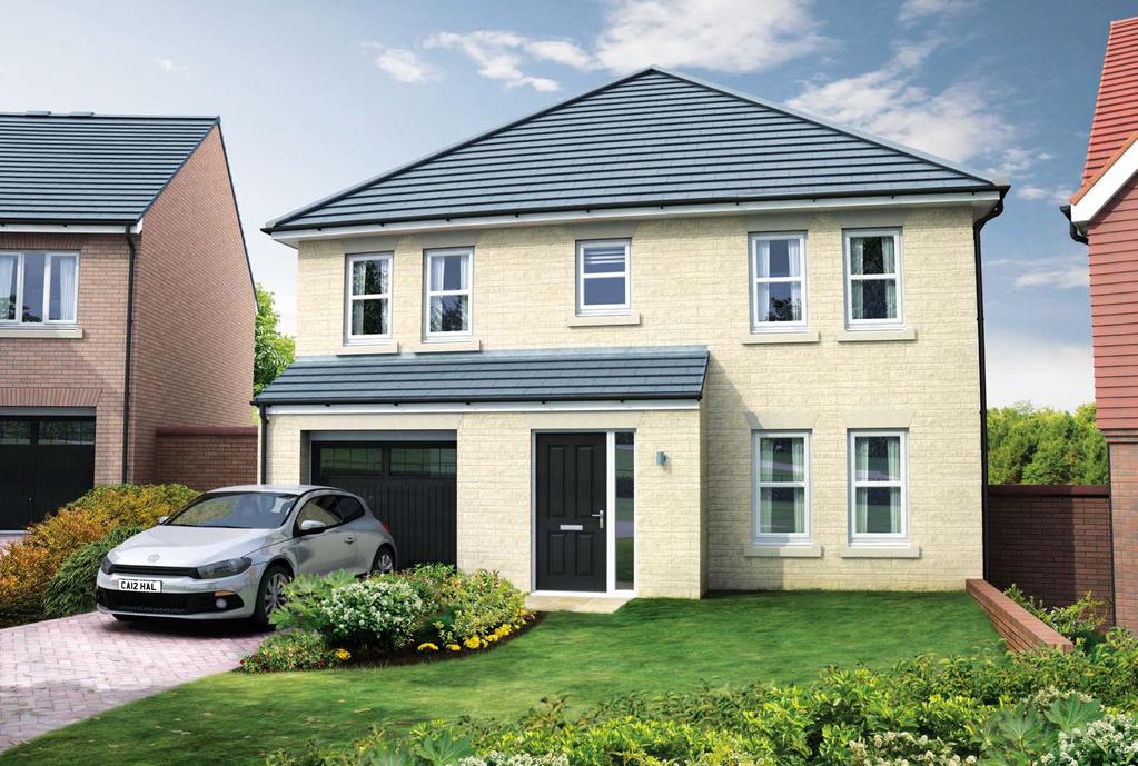 The Dilston 4 bedroom family home with en-suite and integral garage Approximately 1,523 sq ft Kitchen Dining Family Bedroom 4 Landing.C. Garage Living Room Bedroom 2 Bedroom 1 En-suite Living Room 3.