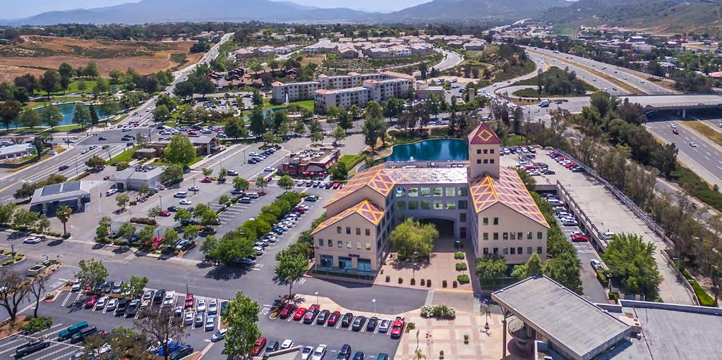 PREMIER SOUTH WEST RIVERSIDE LOCATION Strategically situated at the convergence of the Interstate 215 and 15 freeways with direct access to the Orange County and Riverside County marketplaces (via
