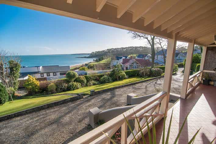 This wonderful detached family home is set on an enviable site overlooking Helens Bay, and has breathtaking views over the beach and the headlands towards the Copelands and Scotland in the background.