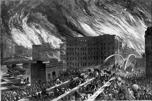 Wood Frame Construction in Chicago began in 1833 Great Chicago Fire in October, 1871 Burned for almost two days Killed