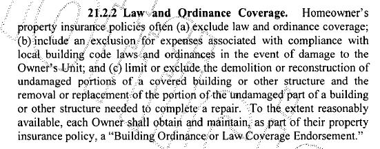 Master Insurance Challenges and Considerations Building Construction Type: Attached buildings still defined as Air Space. Declaration prescribes: Master Insurance only covers common areas.
