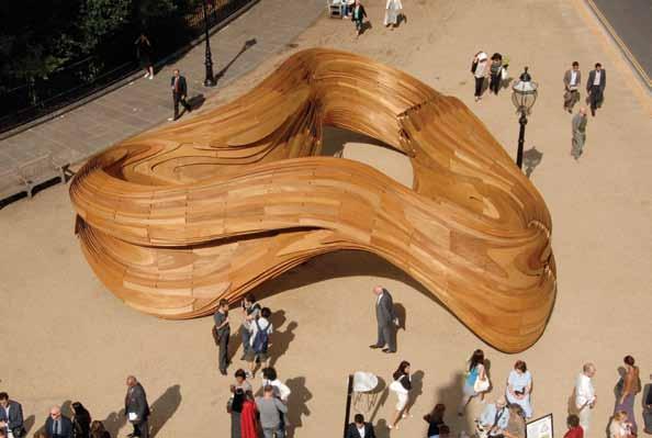 Driftwood Pavilion at the opening of the 2009 AA Projects