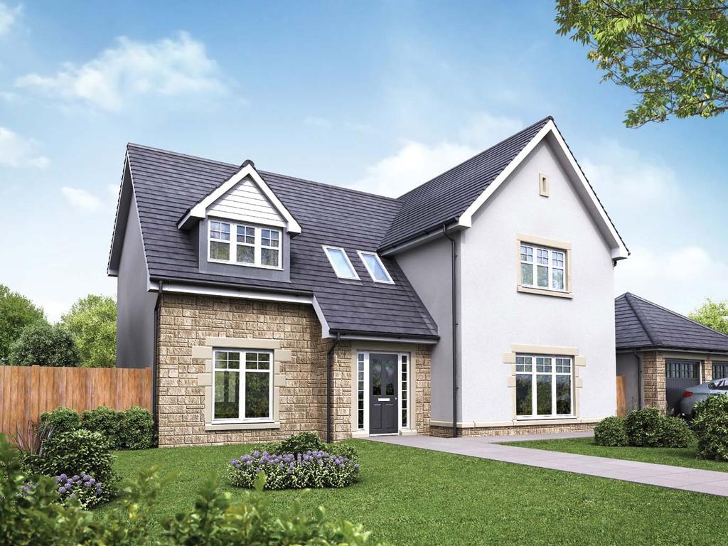 R edding ood falkirk The Forbes 5 Bedroom home Key features 5 Bedroom detached home with detached double garage Family breakfasting kitchen with french doors to rear Utility room Separate dining room