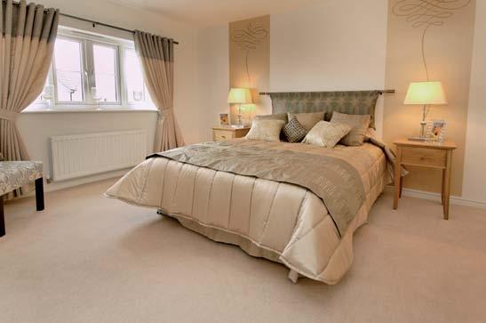 Impressive homes for stress-free living As well as kerb appeal, the range of new homes at Redding ood offer a contemporary fully-fitted kitchen, an impressive master bedroom with en suite, and