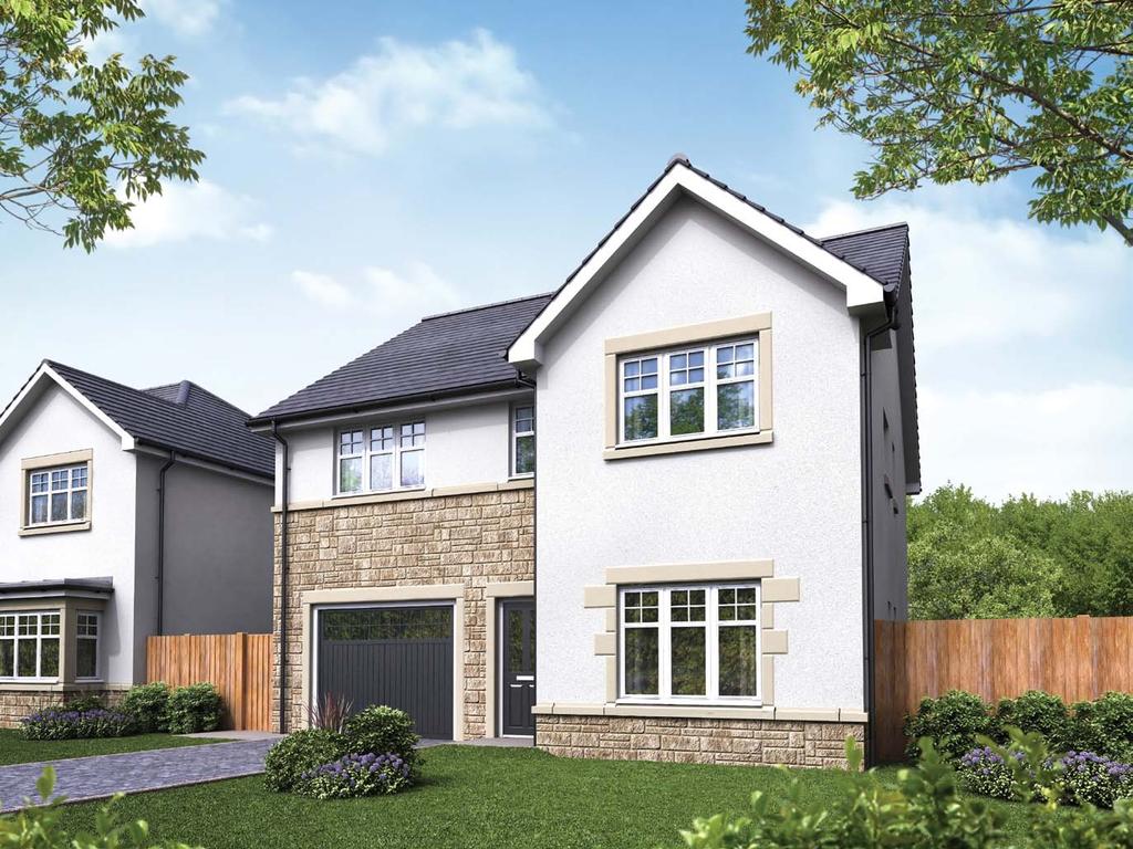 R edding ood falkirk The MacLeod 4 Bedroom home Key features 4 Bedroom detached home with integral garage Family breakfasting kitchen with french doors to rear Bay window to lounge Master bedroom