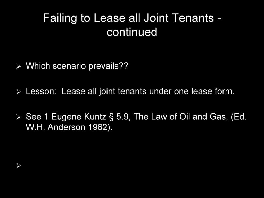 tenants under one lease form.