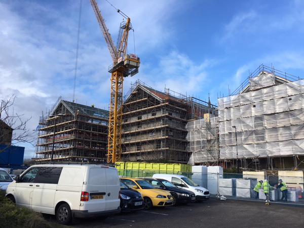 Canterbury Hall build progress January 2018 The scheme has no