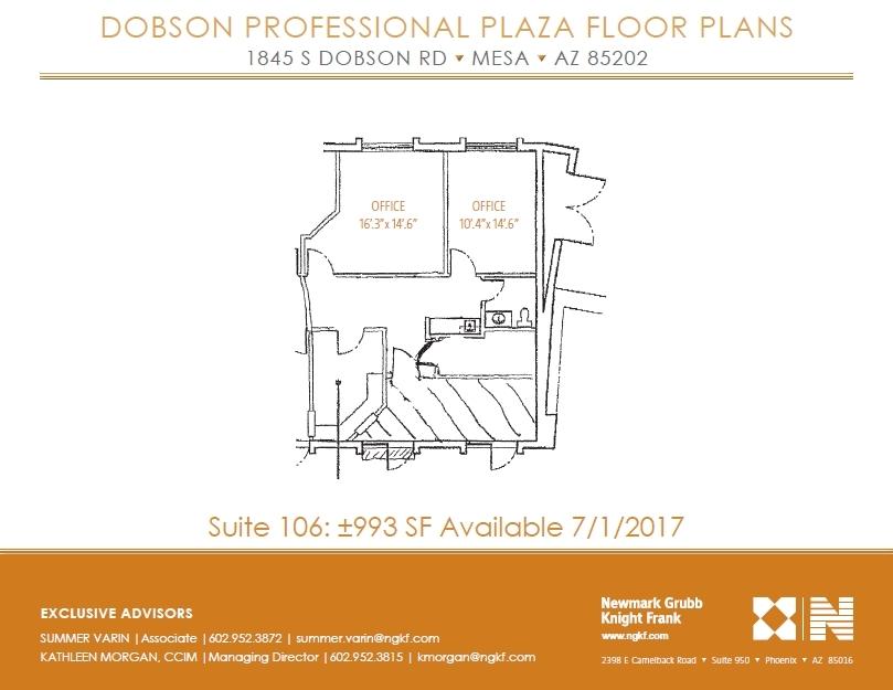 FOR LEASE Dobson Professional Plaza 1845 S Dobson Rd.