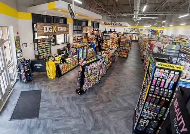 This new store concept takes the convenience store approach, featuring a Grab & Go section with snacks and perishable items, as well as self-checkout kiosks and other convenience items.
