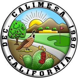 City of Calimesa 908 Park Avenue Calimesa, CA -92320 (909)795-9801 www.cityofcalimesa.