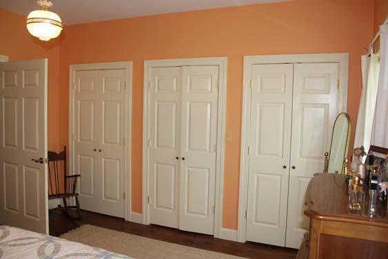 Second Bedroom: Spacious with double closets.