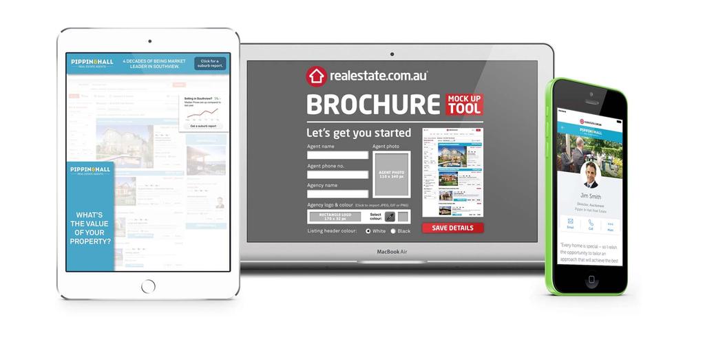 Agent focus Lead generator Own leads in your suburb Brochure mock up tool Create vendor