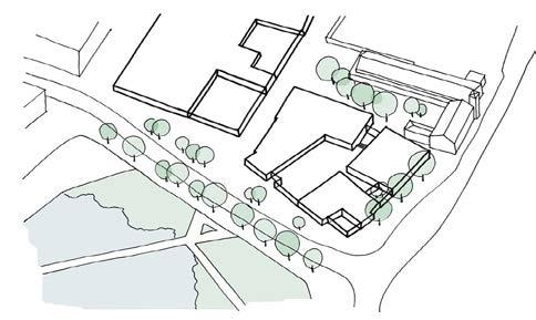 4.4.3 COMBINED PLACEMAKING The neighbouring plots A1 and A2 are conceived as a collection of discrete buildings in order to frame a sequence of new routes and spaces.