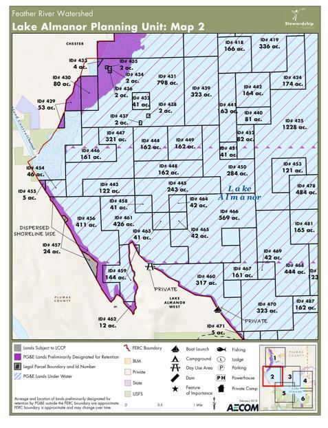 Exhibit A Map of Lake Almanor Planning Unit (Maidu Trail) Conservation Easement Funding Agreement