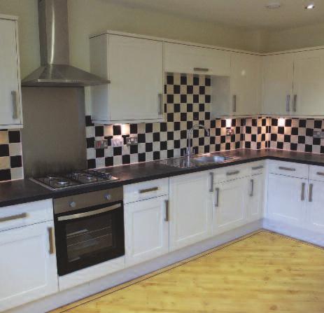 kitchen, dining area and lounge. Code 4 compliant high efficiency boilers. Video door entry FAMILY BATHROOM Wooden floor to fully fitted bathroom with thermostatic shower and glass screen.