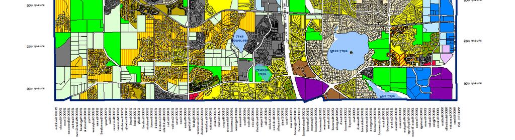 ZONING MAP Legend City Limits Lakes FRD, Future Restricted Development RSF-R, Single Family Detached Rural to Urban Transition