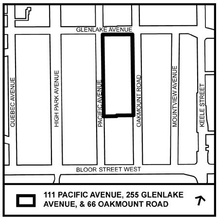 STAFF REPORT ACTION REQUIRED 111 Pacific Avenue, 255 Glenlake Avenue and 66 Oakmount Road- Zoning By-law Amendment Application Preliminary Report Date: March 17, 2017 To: From: Wards: Reference