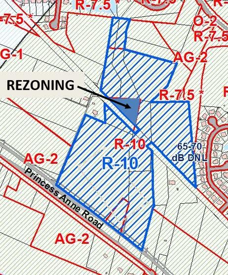Background and Summary of Proposal This request is two-fold: a Conditional Rezoning application from AG-1 Agricultural District to Conditional R-10 Residential District for three new parcels on