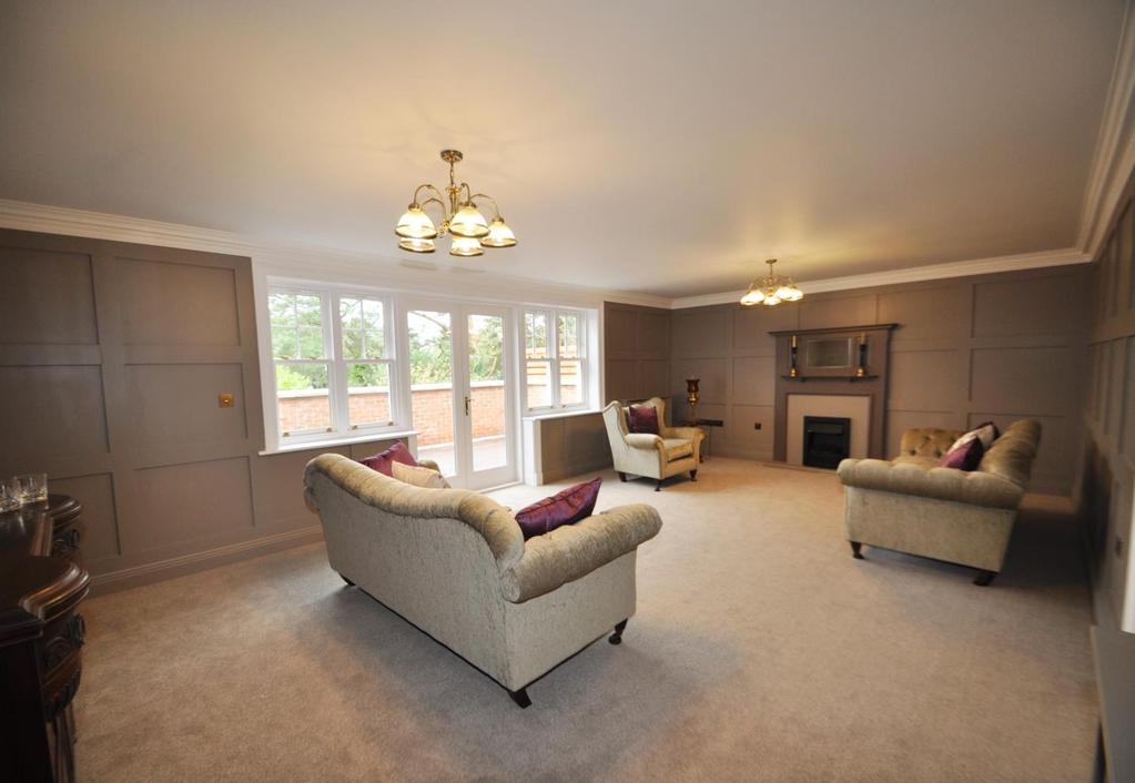 A feature of this room is the classic Edwardian fireplace and also a 200 square foot balcony.