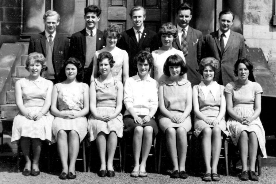 Madrigal Choir 1963-64 Back Row L-R: Mr. Cooling, Dennis Jordan, Michael Fairclough, Mr. Owen, Mr.