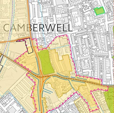 STOCKWOOL CAMBERWELL MAGISTRATES COURT, SE5 MARCH 2018 EXTRACT FROM SOUTHWARK POLICIES MAP, 2011 - IDENTIFYING THE SITE ALLOCATIONS BOROUGH PLANNING CONTEXT The planning context for the