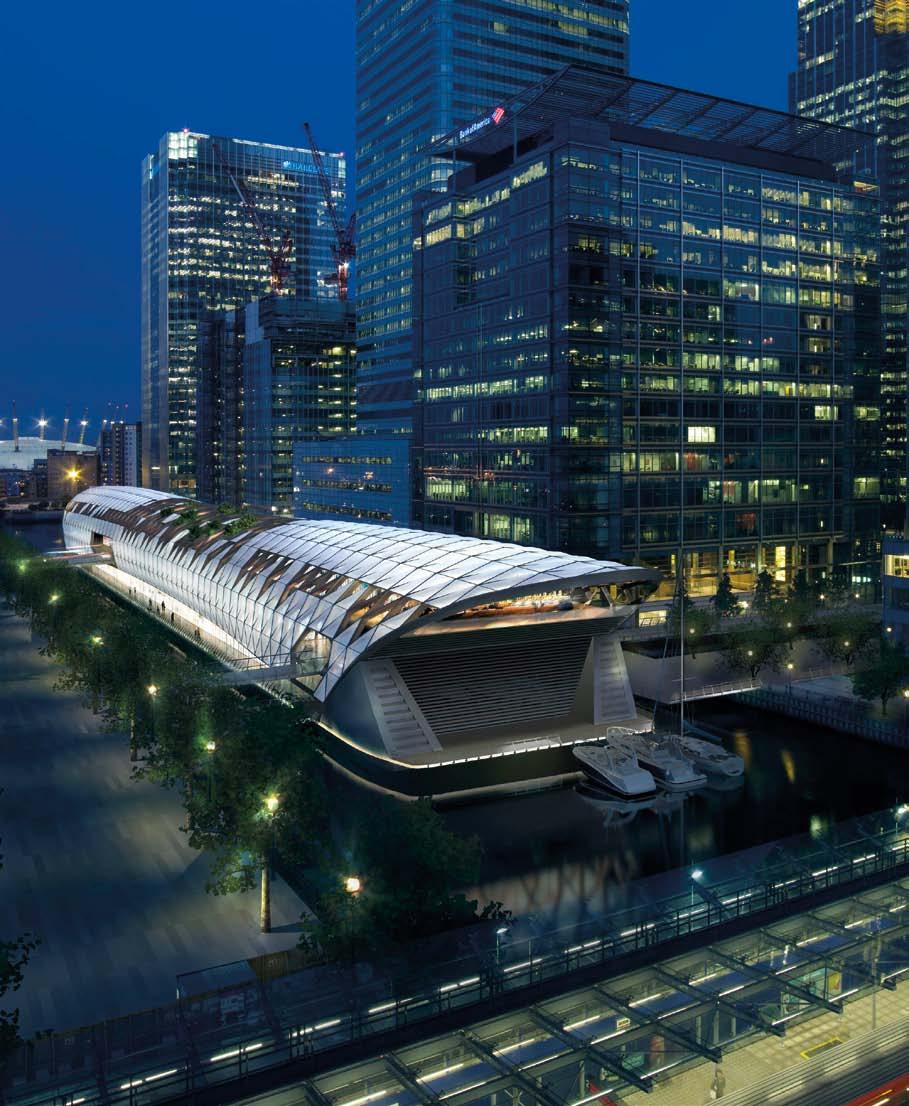 Canary Wharf is a major destination on London s transport network.